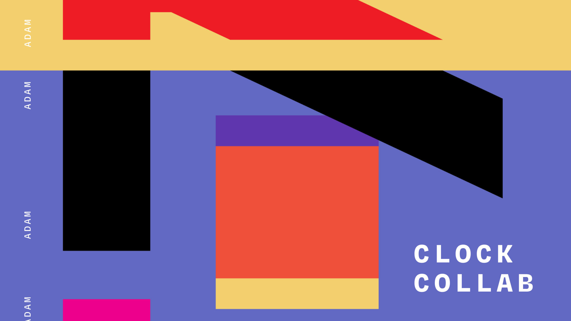 Vertically moving clock created in collaboration with Adam Simler